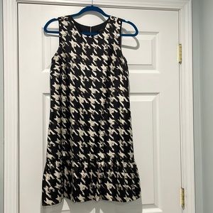 Jcrew abstract print shift dress